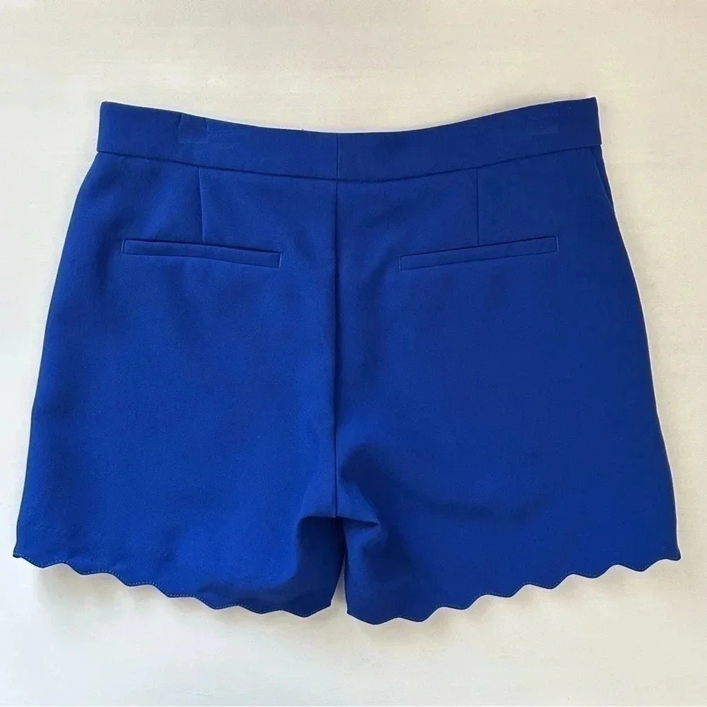 Banana Republic Shorts Scalloped  Hem Cobalt Blue Size 0 - Picture 9 of 14